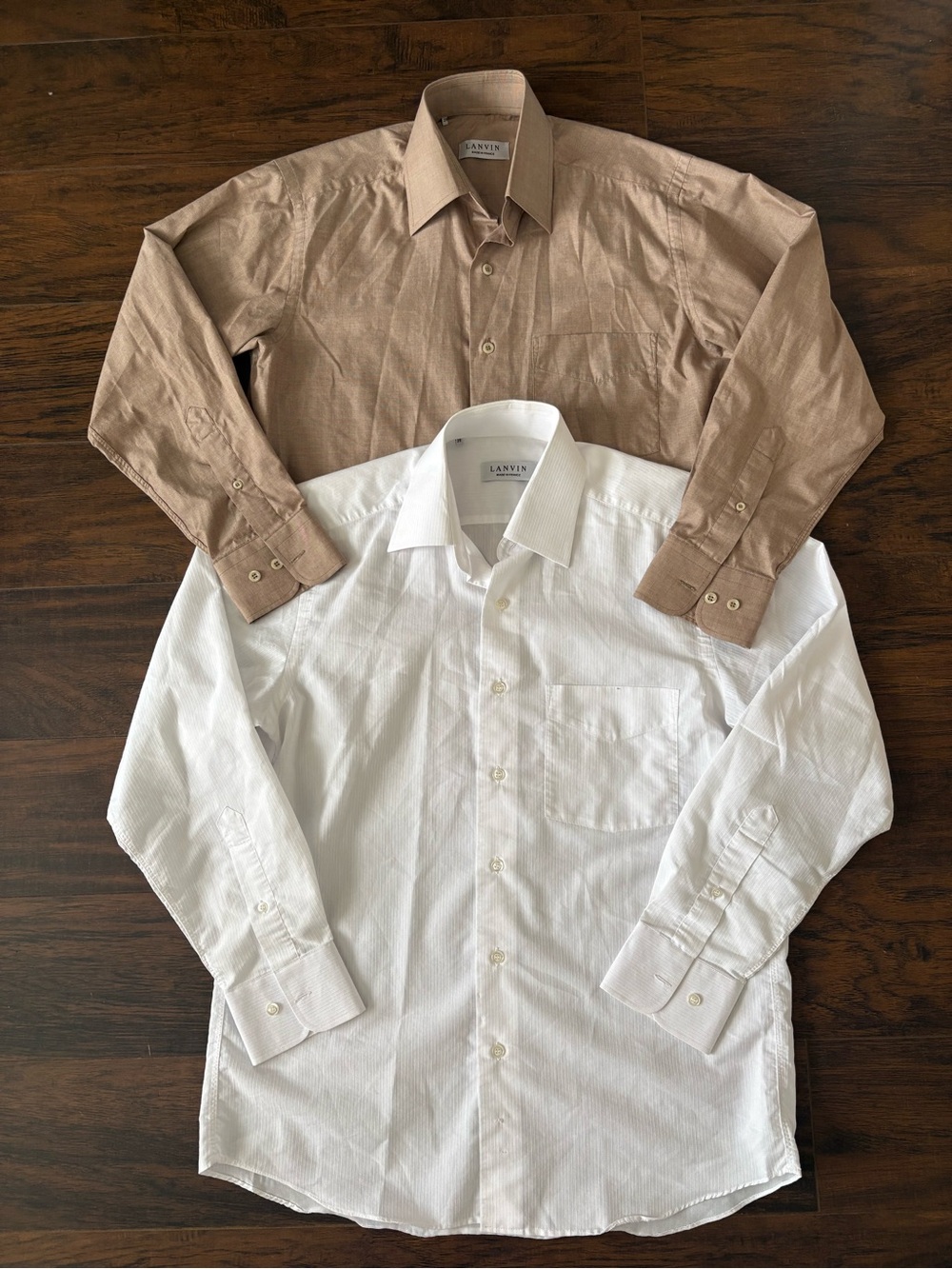 2 LANVIN Button down Shirt size 39